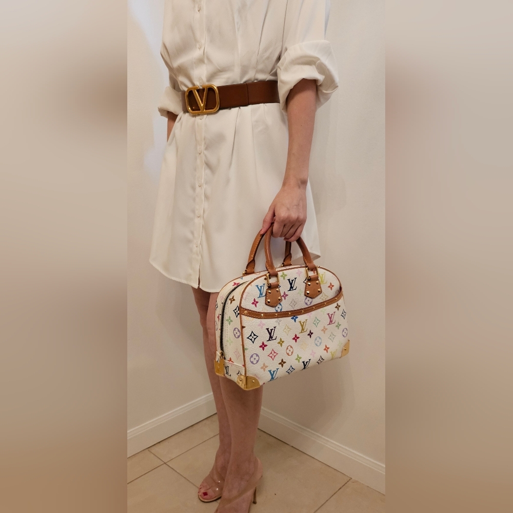 Louis Vuitton Trouville Handbag Multicolor Monogram - Picture 4 of 16